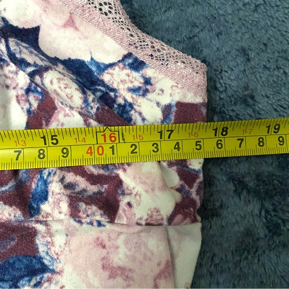 Vintage Babydoll Women’s Sz XL Slip Dress Nightie Soft Floral Rose Lace Trim Y2K - Picture 3 of 4